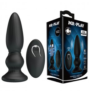 MR PLAY - Remote-Controlled Vibrating Anal Plug l (Chargeable - Black)